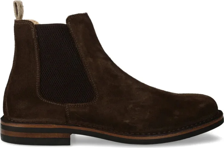 Bitflex elasticated-panel suede boots