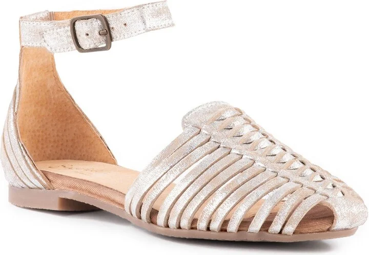 Bits N Pieces Womens Strappy Leather Ankle Strap