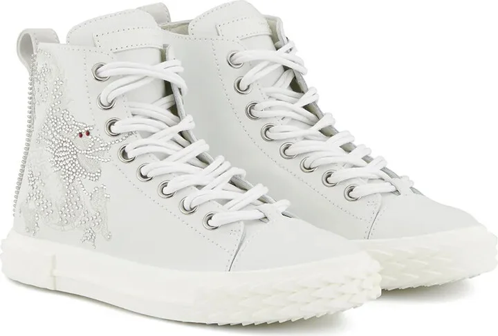 Blabber crystal-embellished high-top sneakers - Image 2