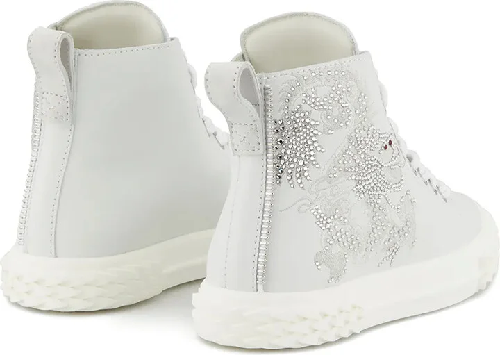 Blabber crystal-embellished high-top sneakers - Image 3