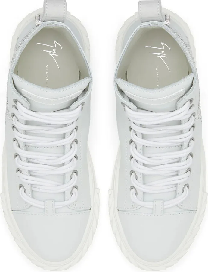 Blabber crystal-embellished high-top sneakers - Image 4