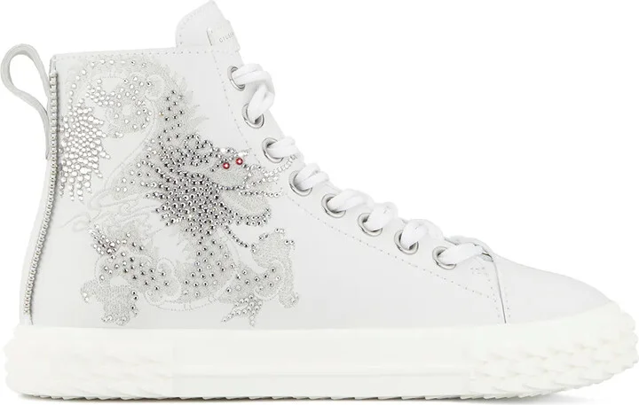Blabber crystal-embellished high-top sneakers