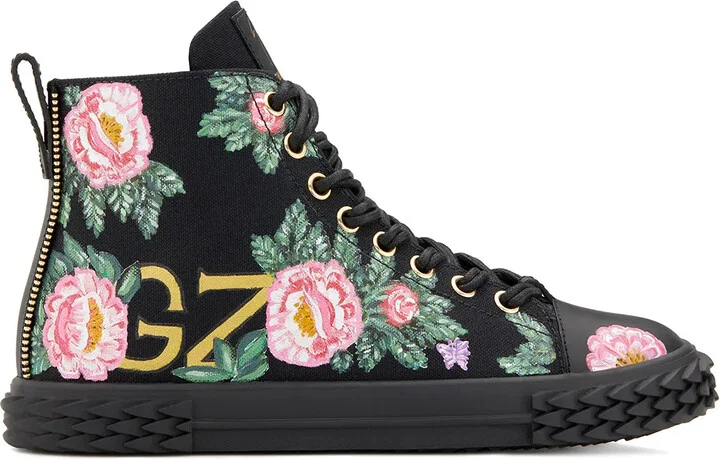 Blabber floral high-top sneakers