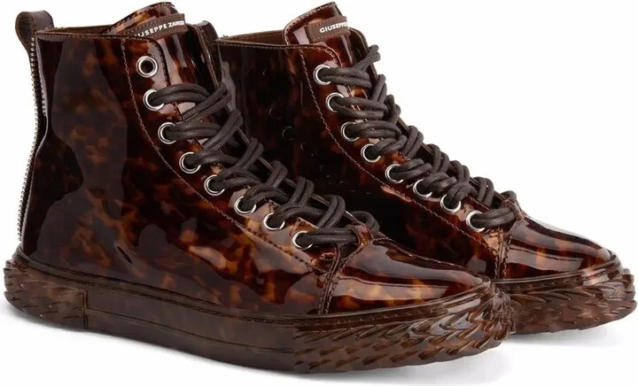 Blabber tortoiseshell-effect high-top sneakers - Image 2