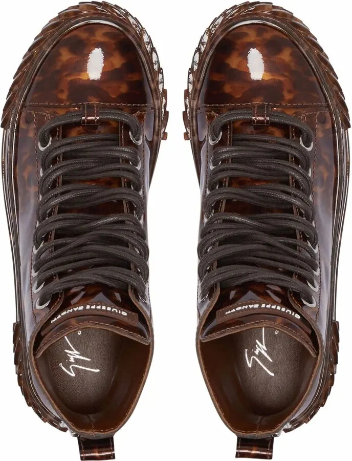 Blabber tortoiseshell-effect high-top sneakers - Image 4