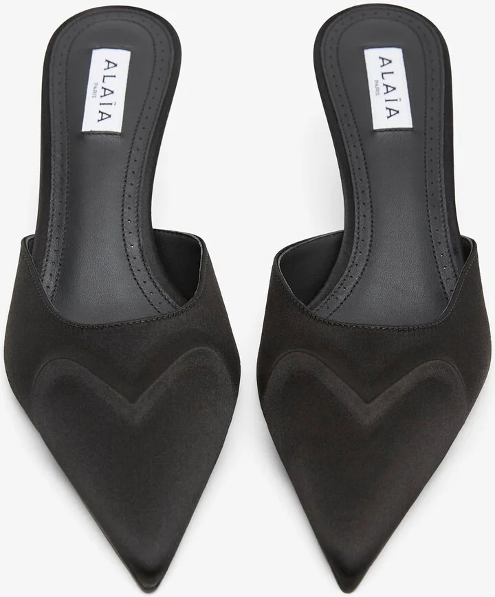 Black 55 mule pumps - Image 4