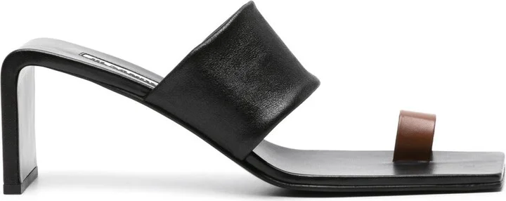 Black 75 Leather Mules