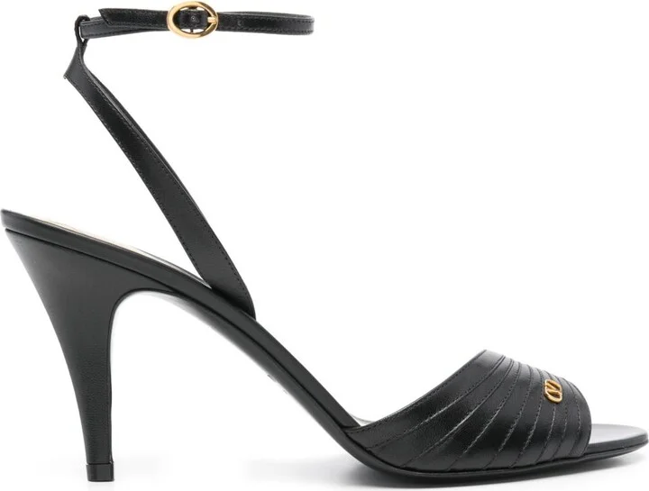 Black 85mm Ladycrush Sandals