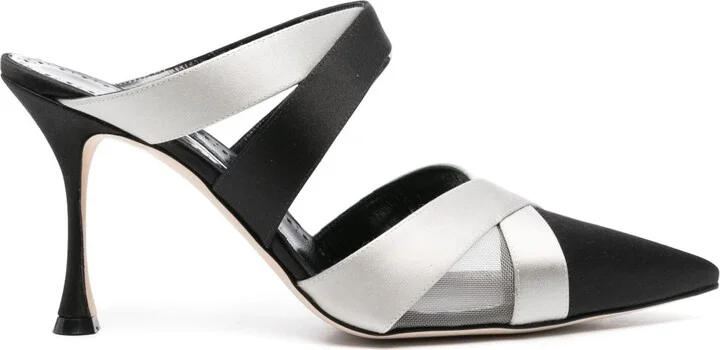 Black 90mm Oyounak Mules