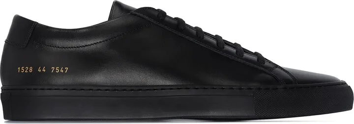 black Achilles leather low-top sneakers