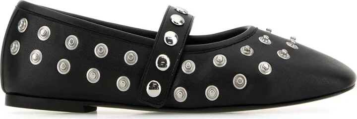 Black Alter Mat Ballerinas