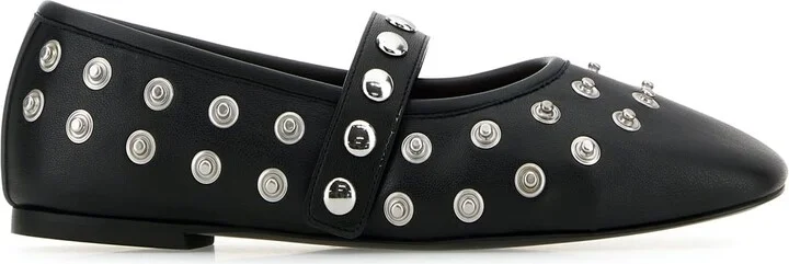 Black Alter Mat Ballerinas