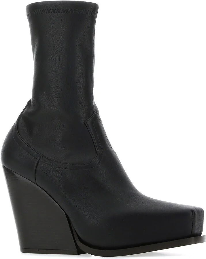 Black Alter Mat Cowboy Ankle Boots - Image 2