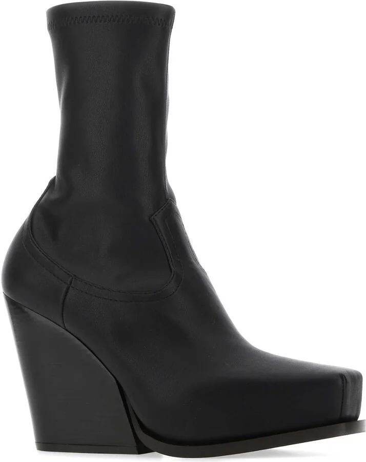 Black Alter Mat Cowboy Ankle Boots - Image 2