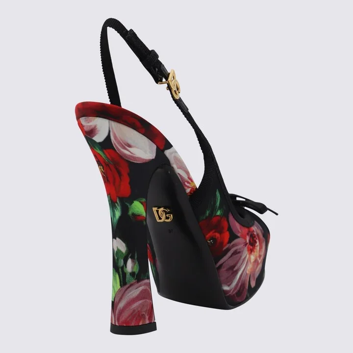 Black And Multicolor Pumps - Image 2