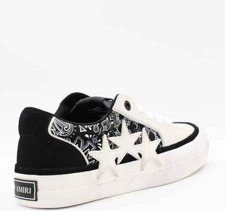 Black And White Bandana Sneakers - Image 2