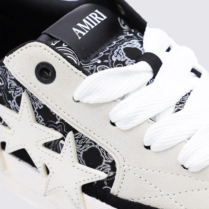 Black And White Bandana Sneakers - Image 4