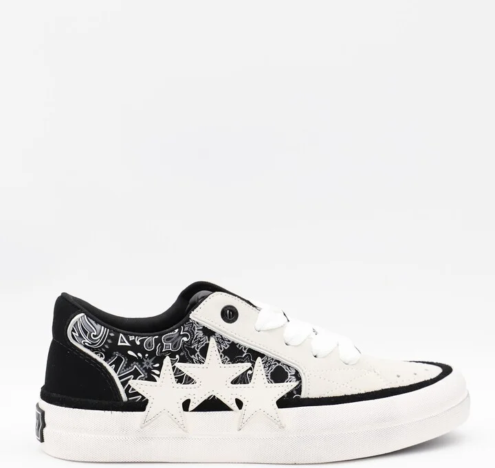 Black And White Bandana Sneakers
