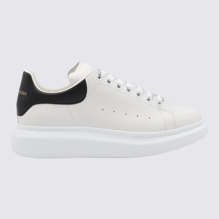 Black And White Leather Sneakers