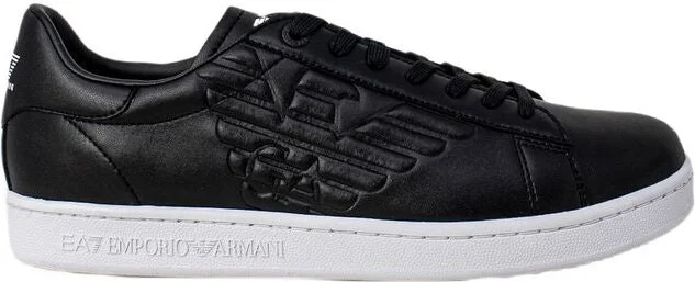 Black And White Polyethylene Men's Sneaker