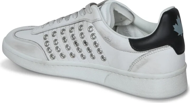 Black And White Studded Sneakers - Image 3