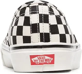 black and white UA Classic Lace-Up DX check cotton sneakers - Image 5
