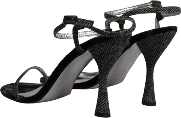 Black Ankle Strap High Heels Sandals Women's Shoes (Pre-Owned) - Image 5