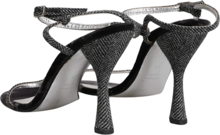 Black Ankle Strap High Heels Sandals Women's Shoes (Pre-Owned) - Image 5