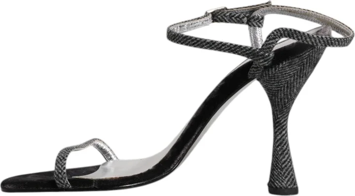 Black Ankle Strap High Heels Sandals Women's Shoes (Pre-Owned) - Image 6