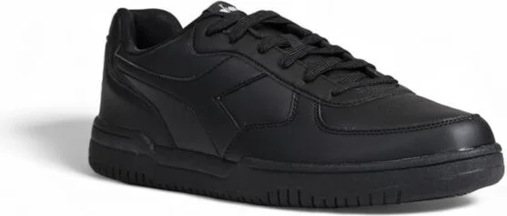 Black Artificial Leather Men's Sneaker - Image 3