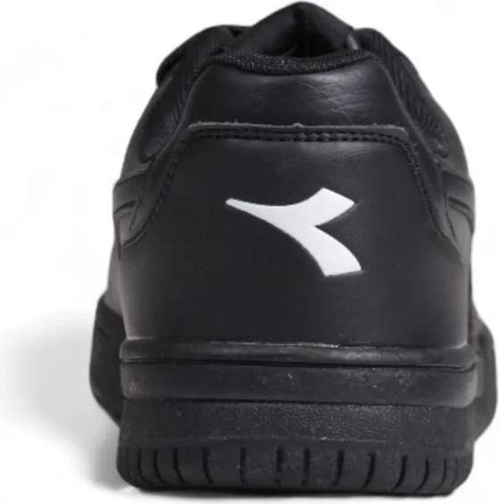 Black Artificial Leather Men's Sneaker - Image 4