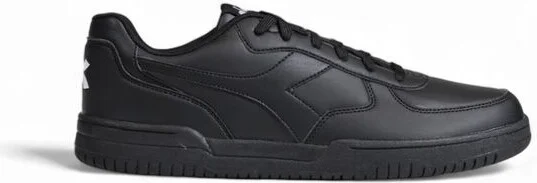 Black Artificial Leather Men's Sneaker