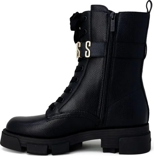 Black Artificial Leather Women's Boot - Image 3