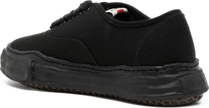 Black Baker Canvas Low-Top Sneakers - Image 3