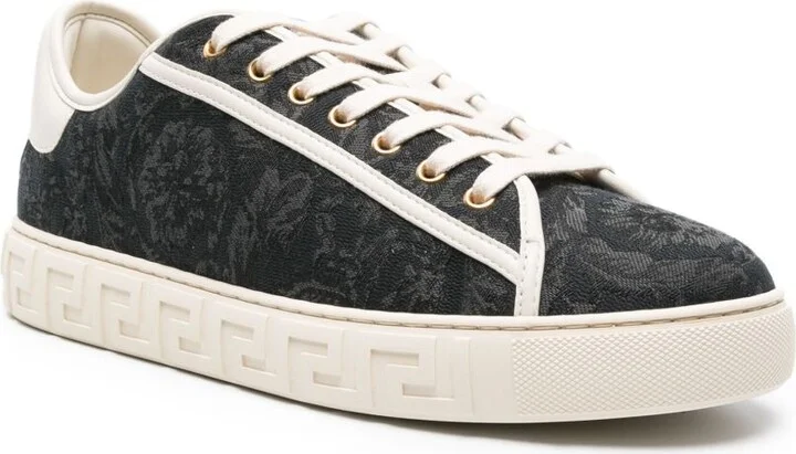 Black Barocco Greca Sneakers - Image 2