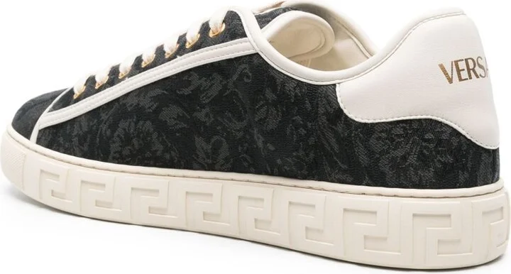 Black Barocco Greca Sneakers - Image 3