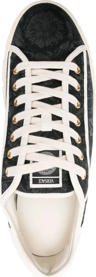 Black Barocco Greca Sneakers - Image 4