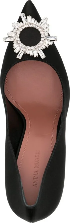 Black Begum 95 Crystal Pumps - Image 4