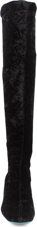 Black / Blue Miluna Over Knee Black Mistrope - Image 5