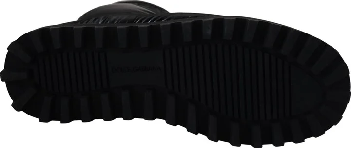 Black Boots Padded Mid Calf Winter Men's Shoes - Image 3