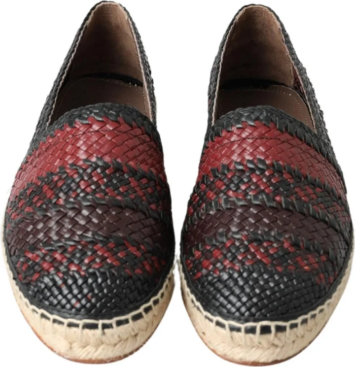 Black Bordeaux Buffalo Leather Espadrille Men's Shoes - Image 2