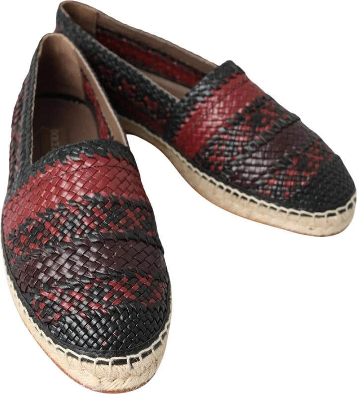 Black Bordeaux Buffalo Leather Espadrille Men's Shoes - Image 4