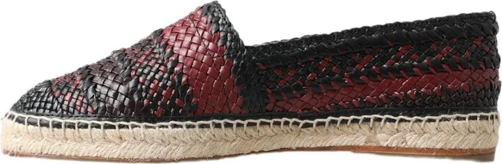 Black Bordeaux Buffalo Leather Espadrille Men's Shoes - Image 5