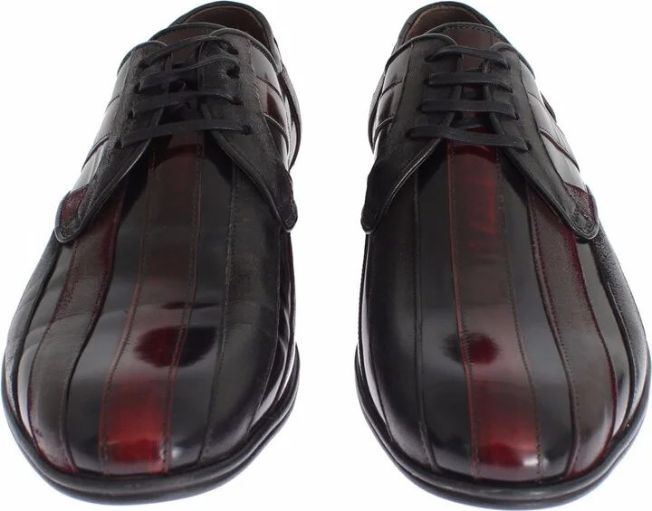 Black Bordeaux Leather Dress Formal Men's Shoes - Image 3