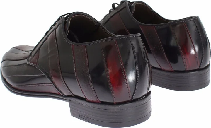Black Bordeaux Leather Dress Formal Men's Shoes - Image 4