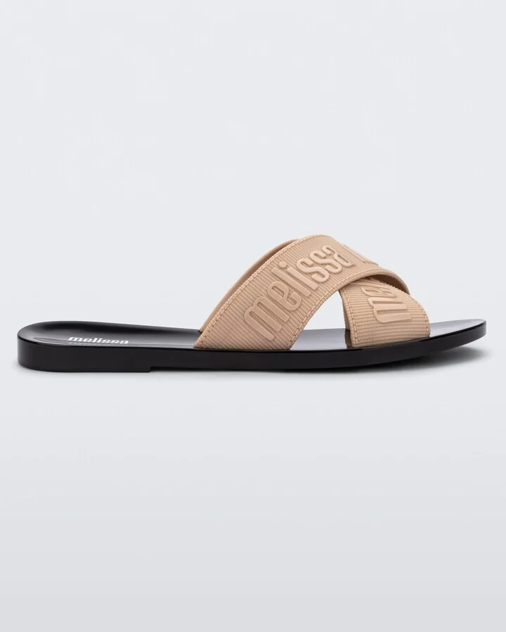 Black / Brown M Lover Slide - Strap - Black Beige - Image 4