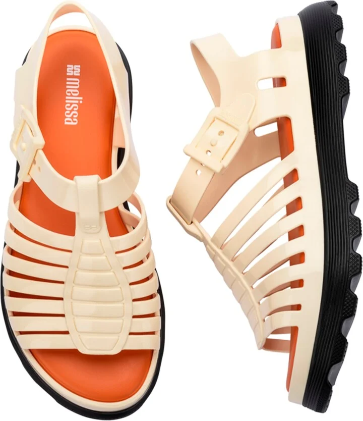 Black / Brown / Orange Gloria Platform - Black Beige Orange - Image 3