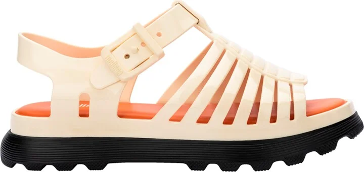 Black / Brown / Orange Gloria Platform - Black Beige Orange