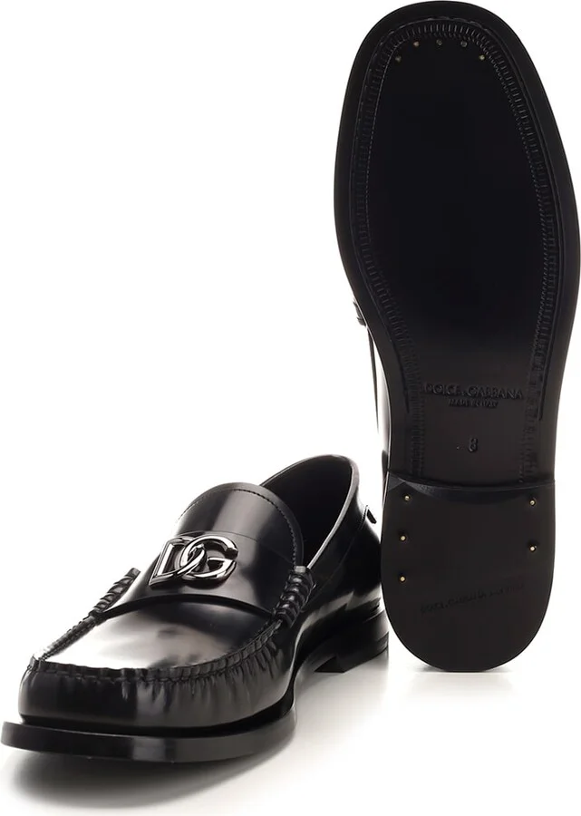 Black Brushed Leather Loafer - Image 5