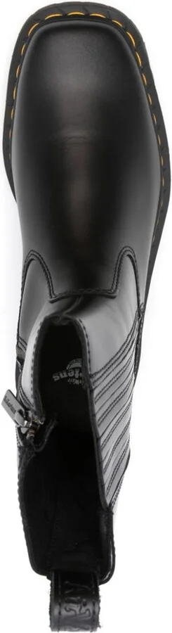 Black Calf Leather Amaayah Lo Boots - Image 4
